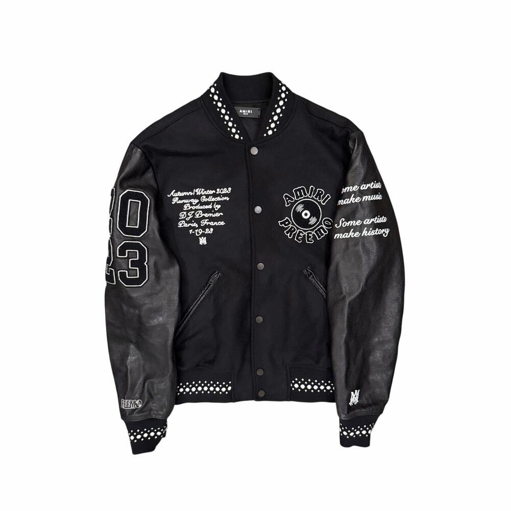 Size M - Amiri Wool Leather Varsity Jacket